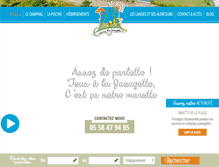 Tablet Screenshot of campinglajaougotte.com